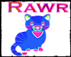 RAWR KITTY STICKER TRANS