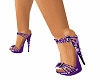 Hot Purple Beaded Shoes