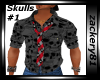 Skull Shirt with Tie #1