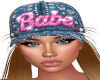 Denim Hat Brown Hair