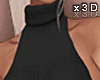 ✘-Exposed Black Dress