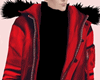 Wolf Leather Red Jacket