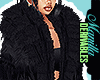 ! Black Layer Fur Coat