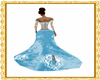 Blue and White Gown