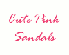 [G1] Pink Cute Sandals