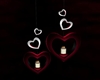 Valentine heart candels
