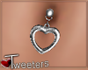 Silver Heart BellyRing