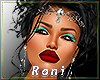 Teal Shadow Red Lip Well
