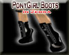 PonyGirl Boot-Zebra