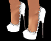 (K) Flapper heels white