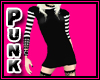 Punk Black Mini Dress