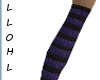Black and Blue One Sock