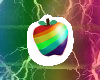 ZAP apple sticker