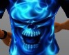 T's Blue Fire Skull
