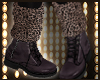 ♋.Leopard Boots