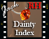 Dainty Index Amber