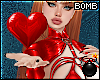 B! PVC Heart Red Avi