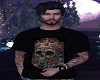 t-shirt roi tete de mort