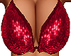 (L) Red Bikini Top