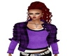 Purple Plaid layered top