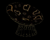 ~(R) Gold Heart Chair