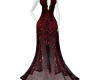 LANEY RED BEADED GOWN
