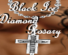 Black Ice Diamond Rosary