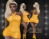 Ava Vinyl Dress Yellow