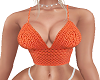 P* orange knit top
