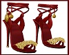 RED AND GOLD LUX SANDAL