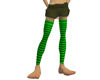 Green Striped Stockings