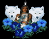 INDIAN WITH WOLVES...