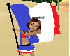 france flag with poses