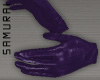 #S Leather Gloves #Plum