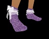 Socks Purple w/Lace