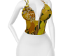 Yellow White Dress