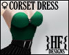 }HF{ Corset Dress Green