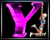 Letter Y Pink With Pose