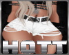 -H- White Shorts RLL