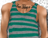teal gray stripes