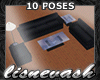 (L) 10Pose Black SofaSet