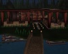 log cabin in woods