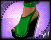!PS Green & Black Heels
