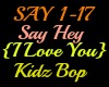 Say Hey {I Love You}