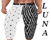 BLACK AND WHITE TROUSERS