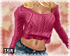 crop sweater pink