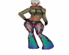 (A) Peacock pants