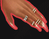 ( basic nails + rings )