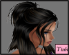 Black Hair pulled back