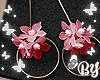 by. Earrings Flowers